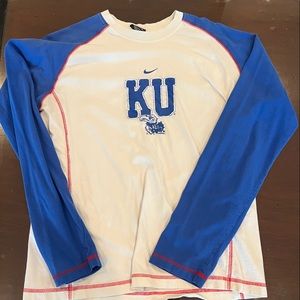 Nike University of Kansas Jayhawks long sleeve t shirt